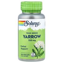 Solaray True Herbs Yarrow 320mg Veggie Capsules, 100 Count
