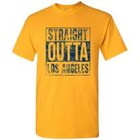 Straight Outta Los Angeles - Hometown Pride T-Shirt - Gold 3XL