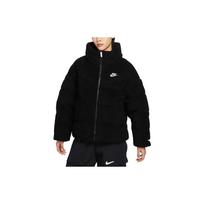 Nike Siuvinėtas logotipas Stovintis apykaklė Užtrauktuku užsegamas striukė Moteriška viršutinė apranga Juoda DV6676-010 S black