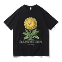 2026 Ella Langley Dandelion T Shirts Vintage Pure Cotton Casual Streetwear Fashion Unisex High Quality Aesthetic  Clothes S
