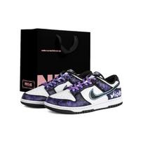 Nike Dunk Abrasion Resistant Abrasion Resistant Low top Skateboard Shoes Unisex Black Purple DD1391-100(Team1517-SBOX) 44