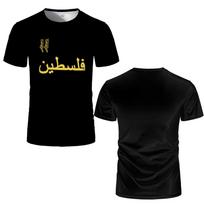Palestine Football Jersey T Shirts 3D Printed Soccer Uniforms Summer Mens Palestinian Flag Tees S