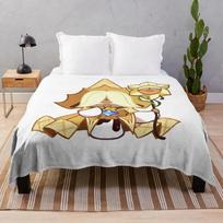 Pure Vanilla Cookie (Cookie Run Kingdom) Throw Blanket Stuffed Blankets Giant Sofa Blanket anime Blanket Luxury 75x90cm