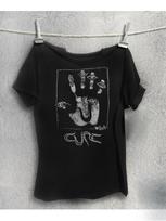 The New New Cure Logo T-shirt Features Classic Hand and Symbol Design, Perfect for Concerts, Casual Outings, and Daily Wear S įvairiaspalvis