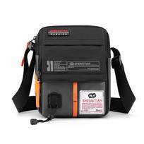 Waterproof Oxford Sling Bag Men Anti-Theft Crossbody Messenger Multi-Pocket Phe Pouch Daily Commute Travel Small Zipper Should pilka spalva
