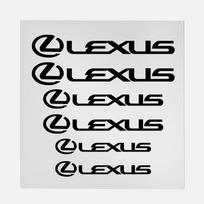 6PCS Caliper Sticker High Temperature Resistant Brake Modification for Lexus F SPORT Ct200h IS250 ES GS GX LS LX NX RX UX CT LC juoda