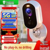 Lavis 5MP Wireless Battery Security Camera with Full-Color Night Vision CN plug (adapter included) Camera