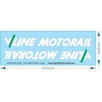 VLine MOTORAIL Logo - 1/87 1/160 - Water Decal - Waterslide, 1/87