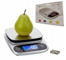 Electronic Kitchen Scale Silver/Gray Lcd Precise From 1G To 5Kg Tare
