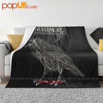 Edgar Allan Poe Nevermore Raven Ultra-Soft Blanket Quilt Winter Sofa Cover Bed Covers Size: 75*100cm, Weight: 230 GSM