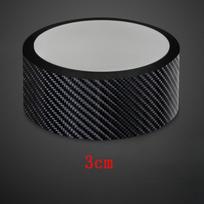3D anglies pluošto lipdukas juoda vinilo plėvelė, pasidaryk pats, automobilio apdailai, matinė anglies pluošto juosta, atspari vandeniui 3cm*3m