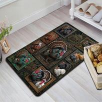 turkey art collection Pattern Rug Floor Mat for Living Room or Bedroom Soft and Comfortable Carpet a Gift for Birthday and Holiday. 40x60cm( 15x23in )