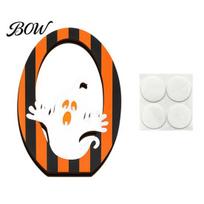 Boo Letter Wood Signs Halloween Wooden BOO Ornaments for Tabletop Tiered Tray Decor, Retro Party Supplies Creative Decorations Festive Holiday C