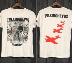Rare Talking Heads Band US Tour 2 side white Unisex T shirt EG472 S