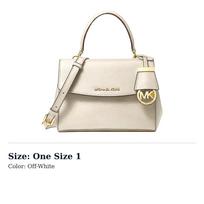 MICHAEL KORS Ava Cow Leather Handbag Mini Womens Milk White 32F5GAVC1L289 One Size 1