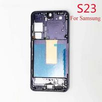 For Samsung Galaxy S23 Middle Frame Bezel Bracket LCD Display Refurbish Replacement Repair Parts Phantom Black EU