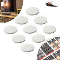 Self-adhesive silicone anti-slip pads, black, diameter 28 (pack of 6)