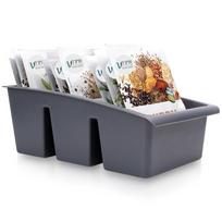 Spice organizer container black 25x15x9 cm