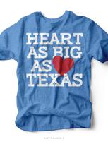 Heart as Big as Texas | Southern Graphic Tee | Ruby's Rubbish® M