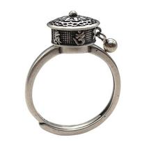 Open Spinner Ring Flower Fortune Wealth Ring Finger Rings Vintage Ring  Women Silver Letter