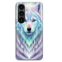 Coque Pour Samsung Galaxy S26 Plus Loup blanc reflet violet Maniacase