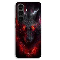 Coque Pour Samsung Galaxy S26 Plus Loup noir feu rouge Maniacase