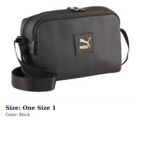 PUMA Athleisure Artificial Leather Crossbody Bag, Shoulder Bag Unisex Black 090253-01 One Size 1