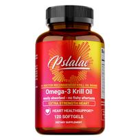 Pslalae - Antarctic Krill Oil Capsules - Omega-3, EPA, DHA, and Phospholipids - Heart Health 120*1