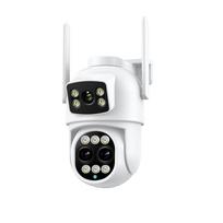 12MP 6K WiFi IP kamera lauko 8 kartų priartinimui dvigubi ekranai 6MP PTZ WiFi stebėjimo kamera naktinio matymo ICSEE APP CAM žmonių aptikimas 6MP 3K Camera