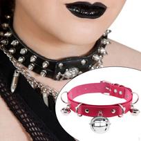 Goth Choker Collar Bell for Party Stage Shows Cosplay