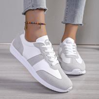 Fashion 2025 New Women Platform Sneakers Leather Casual Sport Shoes Ladies Outdoor Fashion Casual Comfortable Running Shoes 35
