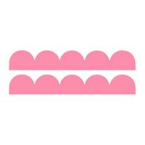 2Pcs Scalloped Wood Border Trim Wall Decoration Adhesive DIY Cabinet Shelf Door Window Frame Scalloped Edge Decorative Wood Strips 2pcs