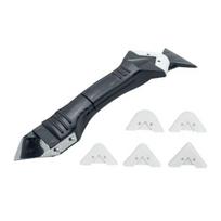 6Pcs/Set Silicone Caulking Glue Remover Knife Angle Tools 3-in-1 Glass Scraper Replaceable Sealant Scraper Seam