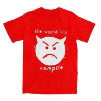 Men T-Shirt The Smashing Pumpkins T Shirts Trending The World is a Vampire Summer Tees Y2K Fun Printed Cotton Tops Gift S