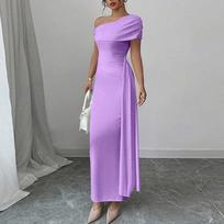 Moteriška laisvalaikio madinga trumpomis rankovėmis retro suknelė XL