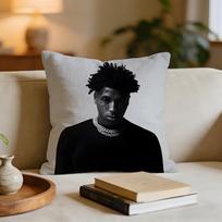 YoungBoy Never Broke Again Cushion Cover Short plush pillowcase for bed sofa carwashable 30x30cm