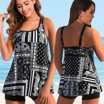 Tankini rinkiniai maudymosi kostiumėliai Moteriški Monokini maudymosi kostiumėliai maudymosi kostiumėliai Bikiniai paplūdimio drabužiai Sexy Tank Two Piece 2022 Didesnis dydis 5XL Tinka 4XL