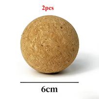 Fascia Release Cork Ball 2Pcs: Yoga Mobility Tool For Myofascial Relief, Physical Therapy Ball For Back Neck Foot Massage