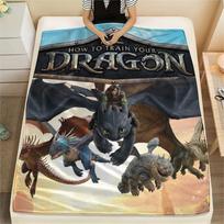 How to Train Your Dragon Poster Blanket, HTTYD Fan Cozy Throw, Great Gift.chl 75x90cm
