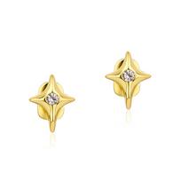 1Pcs Single Teeth Grills with Four-pointed Star Shiny Rhinestones Tooth Grillz Cap Body Jewelry for Stage Perfomance Accessory