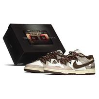 Nike Dunk NikeDKL Slip Resistant Abrasion Resistant Slip Resistant Abrasion Resistant Low top Skateboard Shoes Women's DD1503-124(TeamA-S-BOX) 35.5