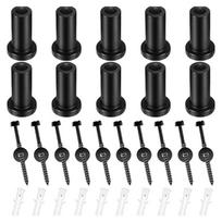 10pcs Sliding Barn Door Track Spacers Set with Screws Lags Bolts Wall Anchors for Easy and Sturdy Installation