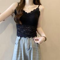 Floral Lace Longline Bralette M
