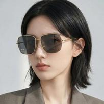 [Celine] Sunglasses CL40284U 30A Cubic Fashion Women's Men's Square Gold Frame