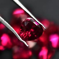 7.20 Ct 6x6 mm Natural Red Ruby Certified Heart Cut Lot Gemstone Gift For Him 6 mm approx.