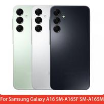 Battery Back Cover for Samsung Galaxy A16 SM-A165F SM-A165M PC Material back cover Repair Replacement Part sidabro pilka spalva