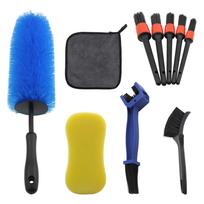 Universal Motorcycle Cleaning Kit Wheel Chain Wheel Rim Detail Cleaning Brush Towel Sponge ATV Scooters Motocross Care Tools juoda