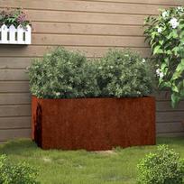 Vidaxl Gėlinė, 62X40X39 Cm, Corten Plienas