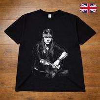 Axl Rose įkvėpti marškinėliai Guns N Roses Roko dainininkas Vintažinio stiliaus marškinėliai Suaugusiems Vaikams 2XL brown