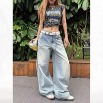Women's High Waist Wide Leg Jeans Denim Trousers 2026 Summer Casual Style Blue Regular & Tall Length Plus Size Versatile Loose Daily Pants S